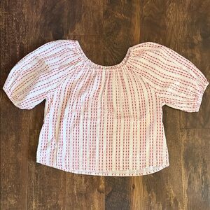 Universal Thread Red and White Polka Dot Blouse